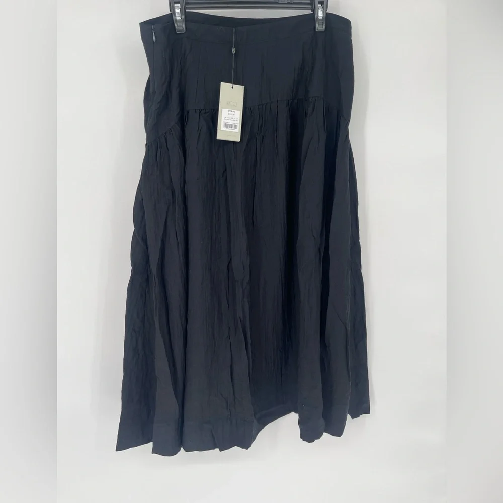 Chic Black Midi‎ Skirt for Women